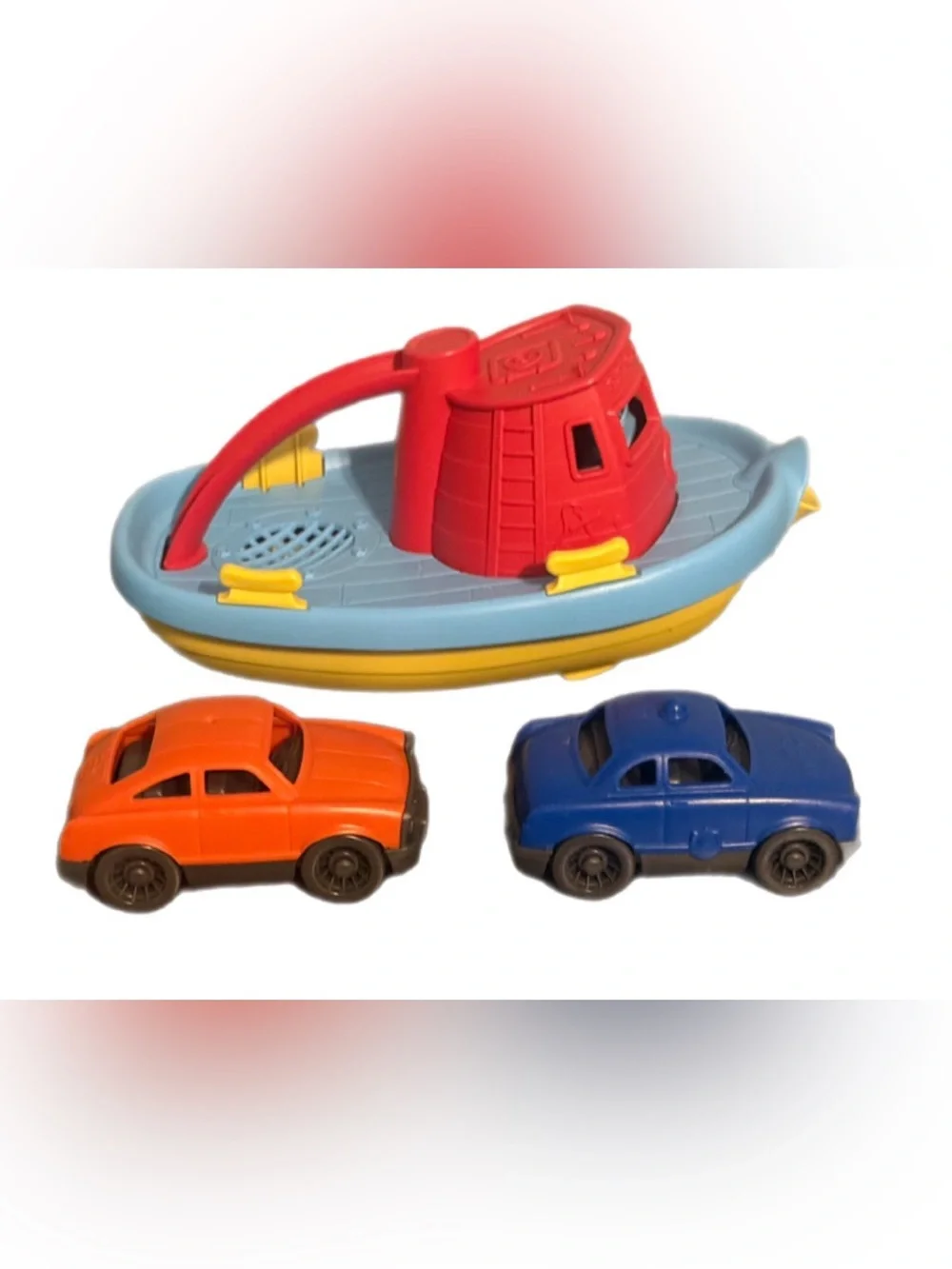 Green toys-boat and cars set